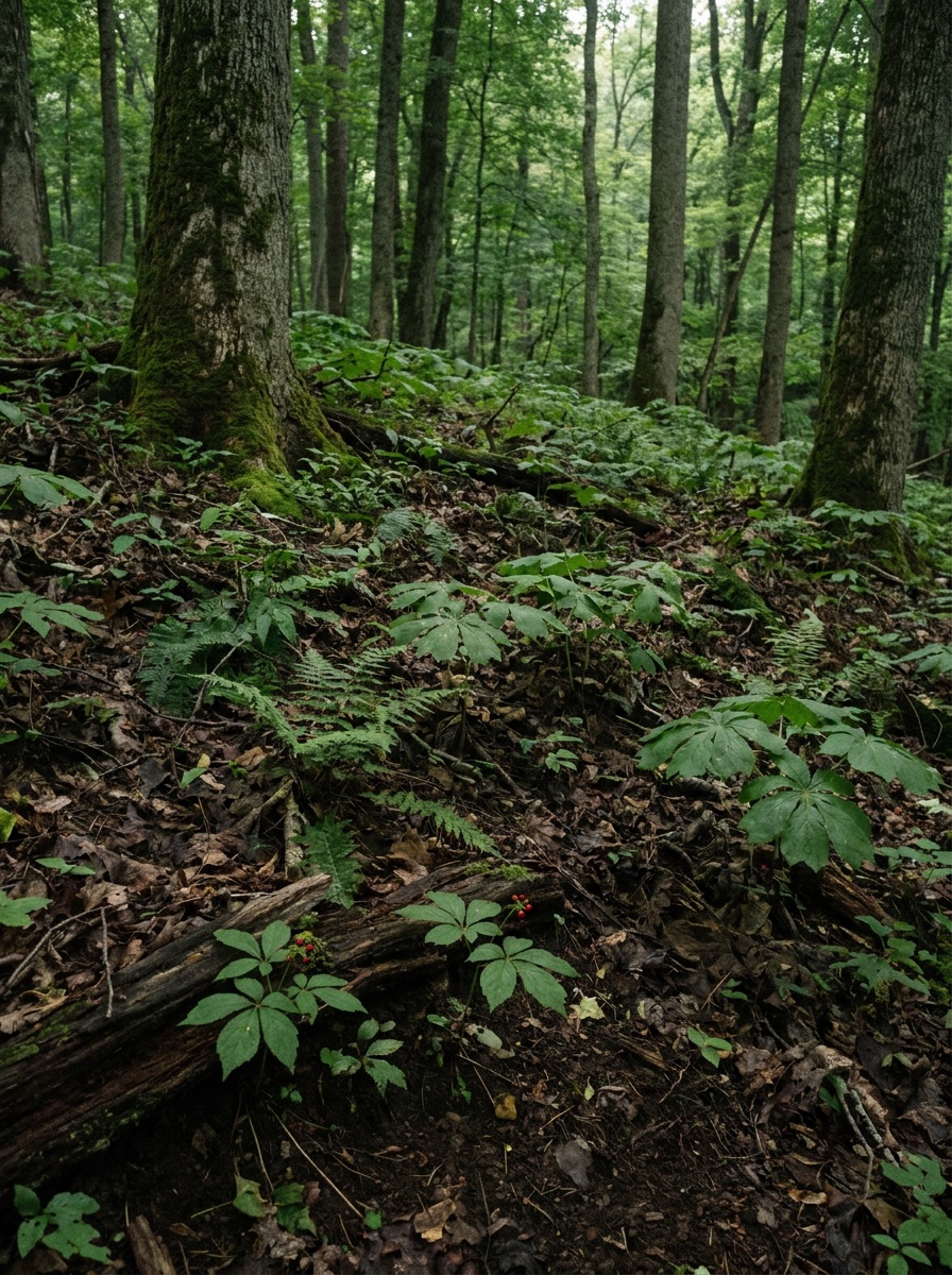 Cove forest habitat in southern middle Tennessee